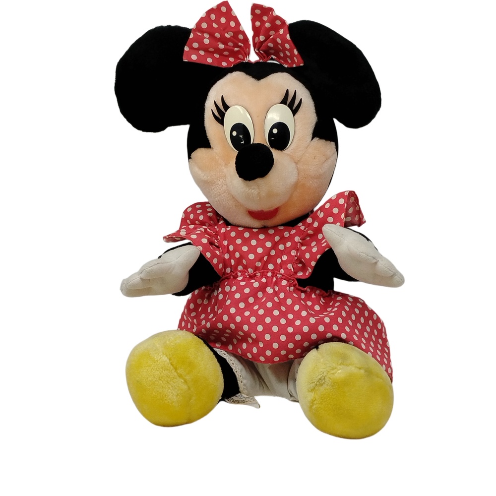 Vintage Disney Disneyland Walt Disney World 15 Inch Minnie Mouse Plush Toy Doll